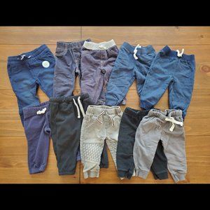 LOT of 9-12 Month Baby Boy's Pants - 10 PIECES